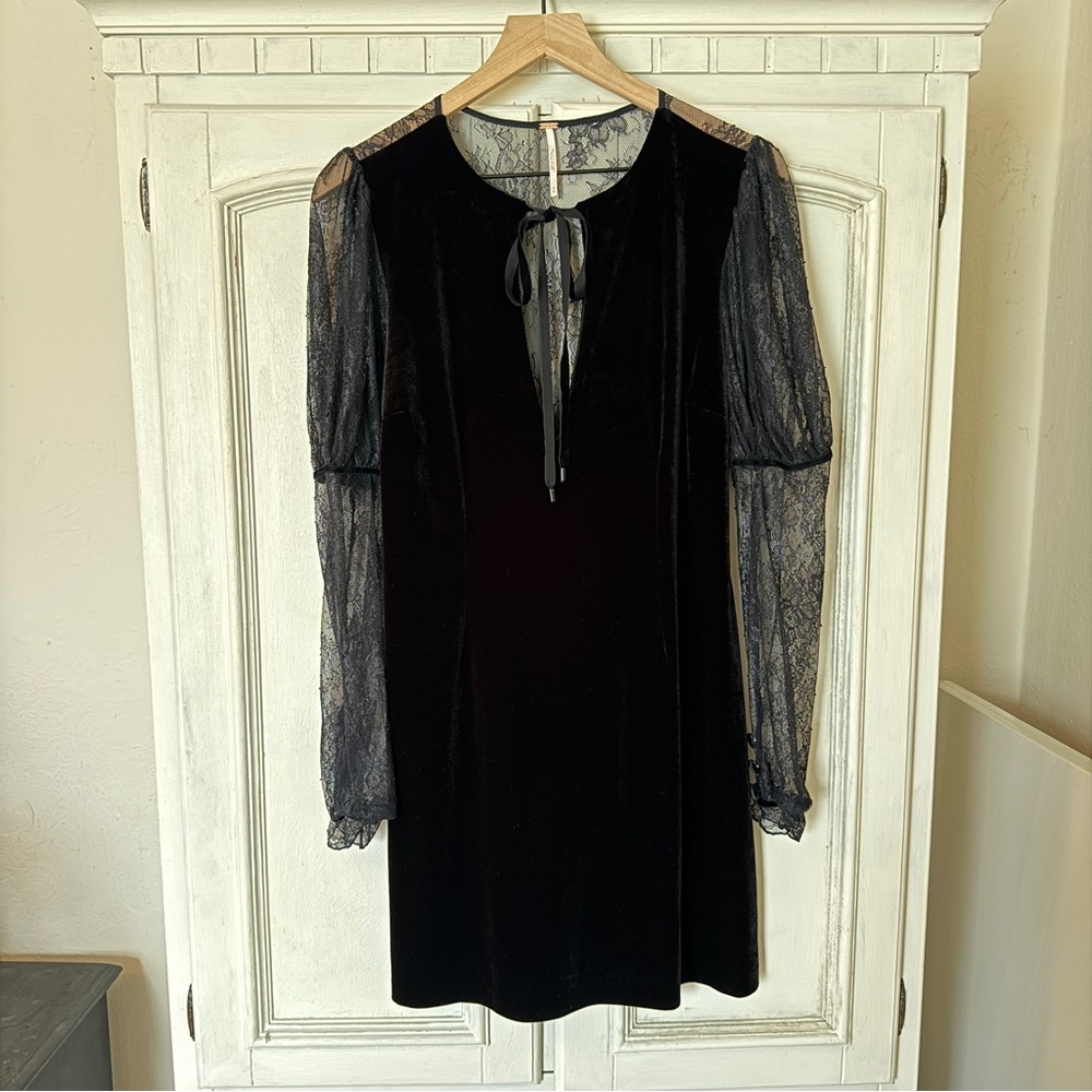 Free People Midnight Hour Mini Dress